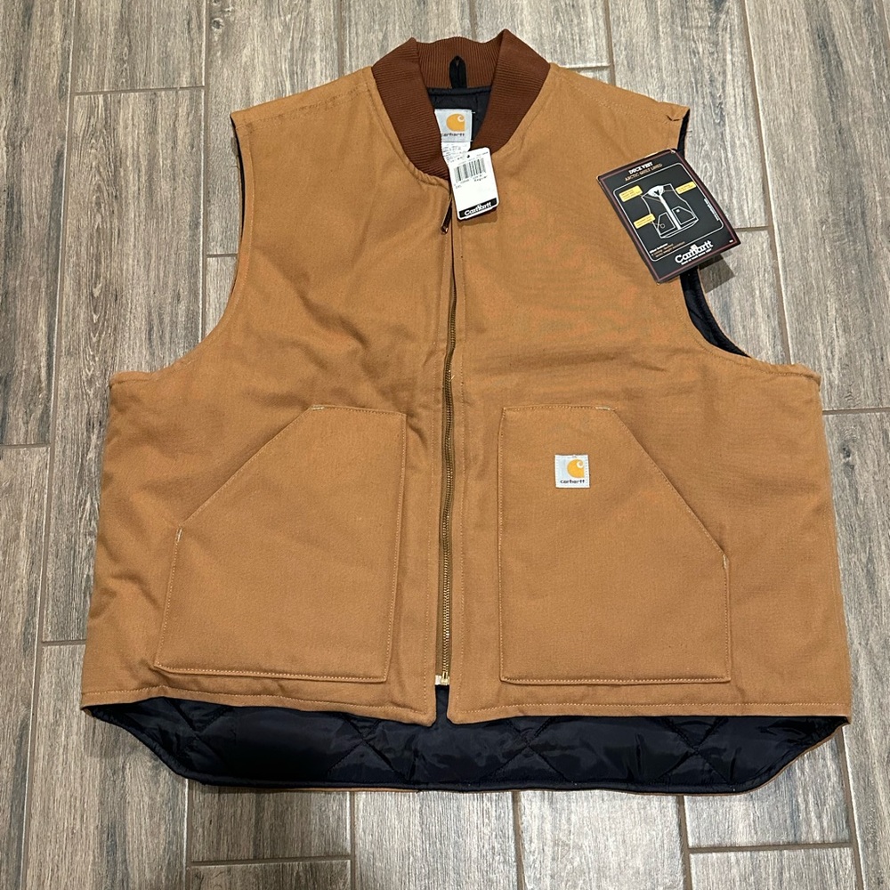 Carhartt Men's Tan Work Vest 2XL